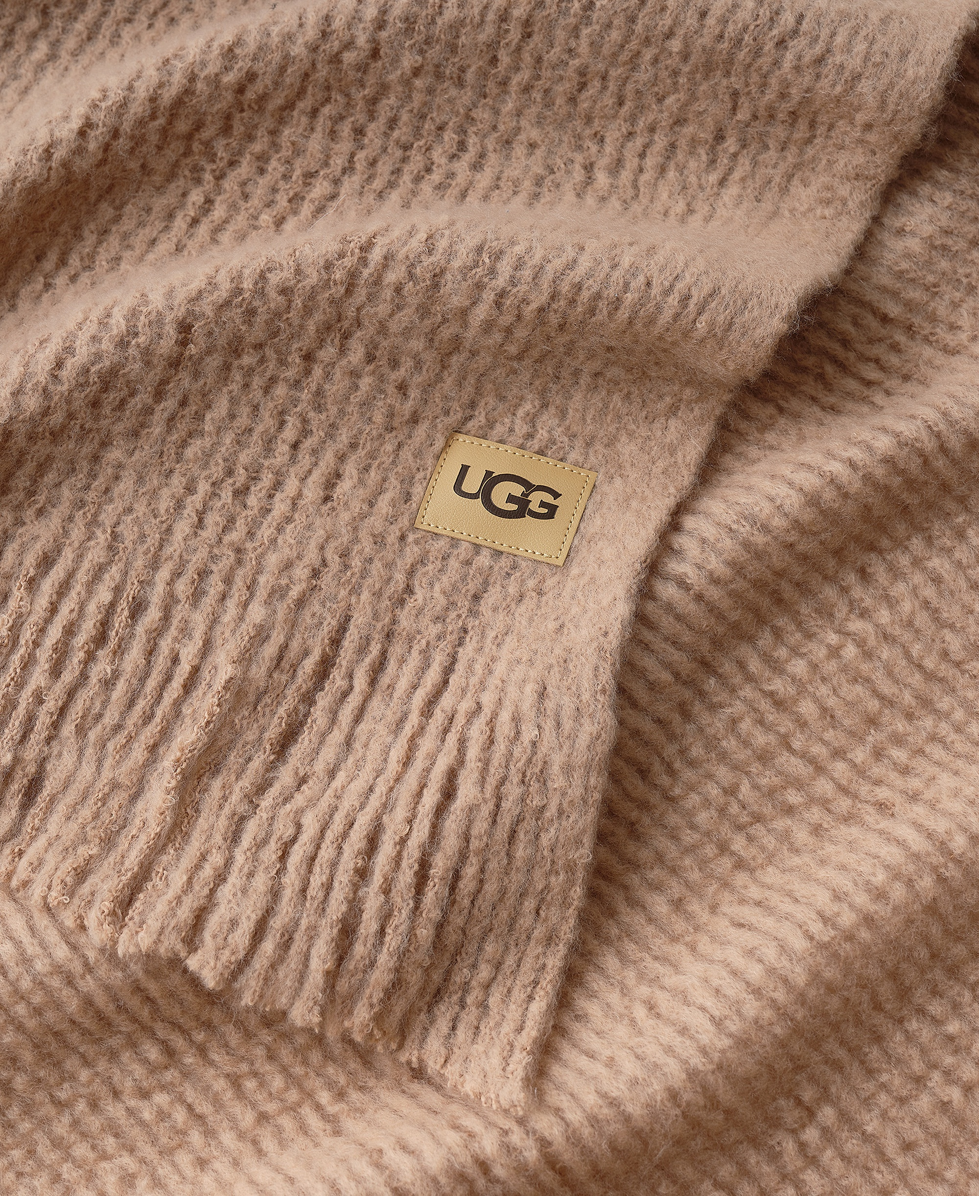 UGG® Margot Knit Throw, 50" x 70" - Sandalwood
