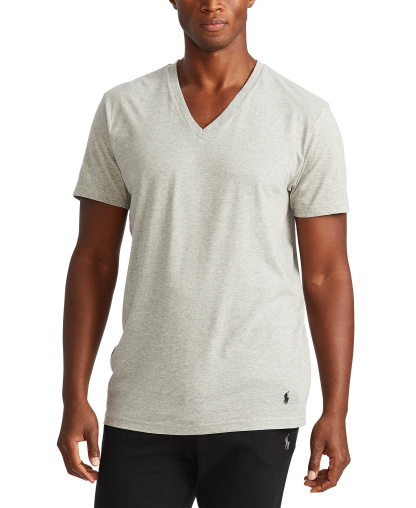 Polo Ralph Lauren Men's 3-Pack V-Neck Classic Undershirts - Andover / Madison / Black