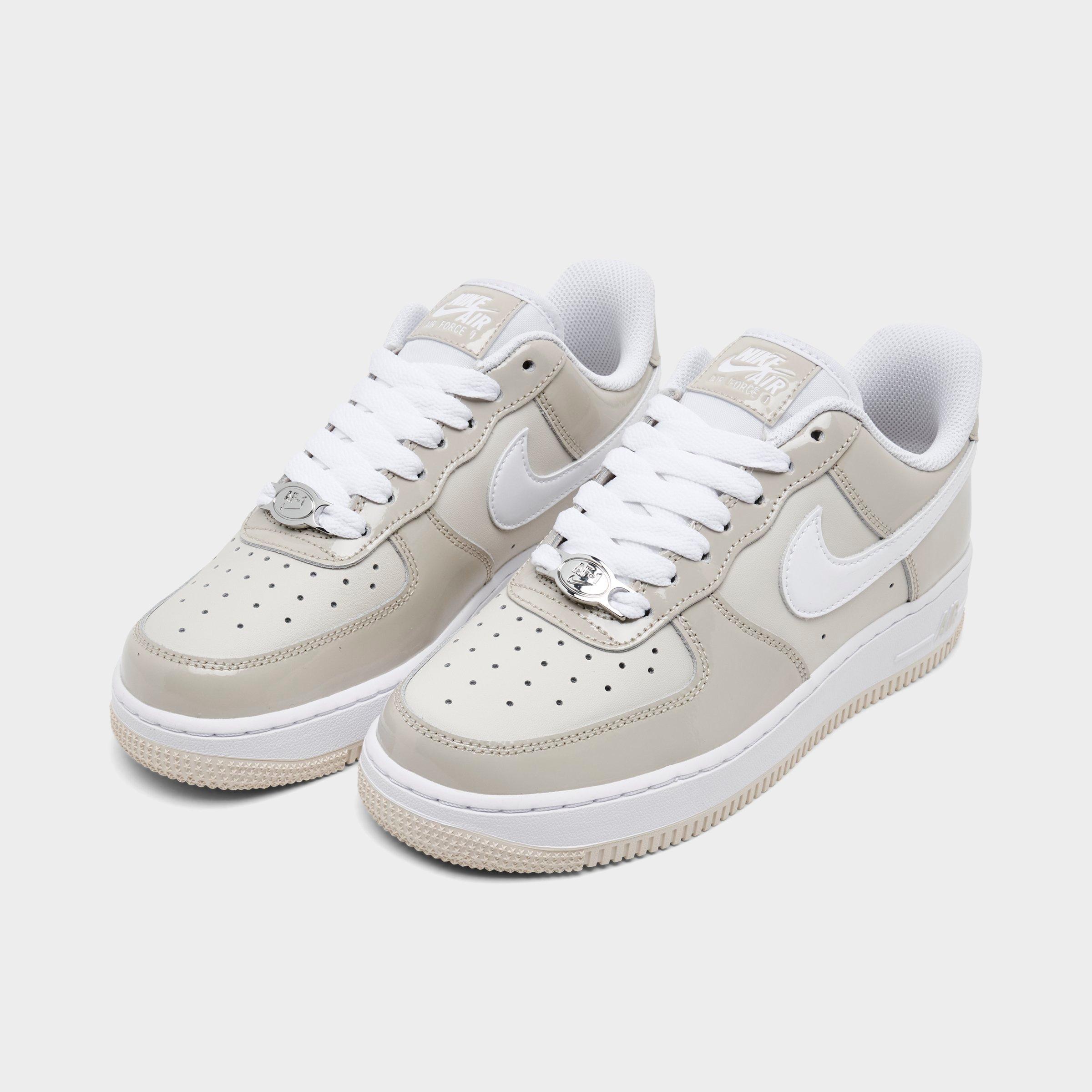 Women's Nithtke Air Force 1 '07 Casual Shoes - Cream II/White/Light Orewood Brown - Both shoes facing left