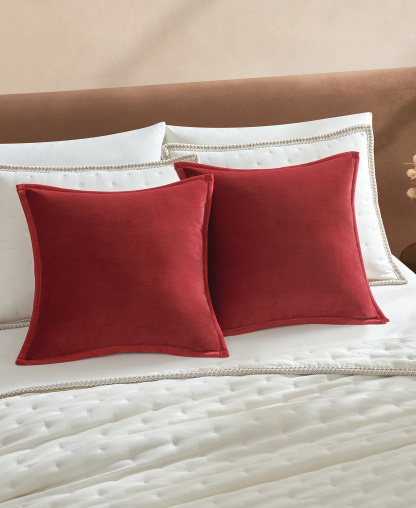 UGG® Coco 2-Pack Decorative Pillow, 20" x 20" - Coffee Berry