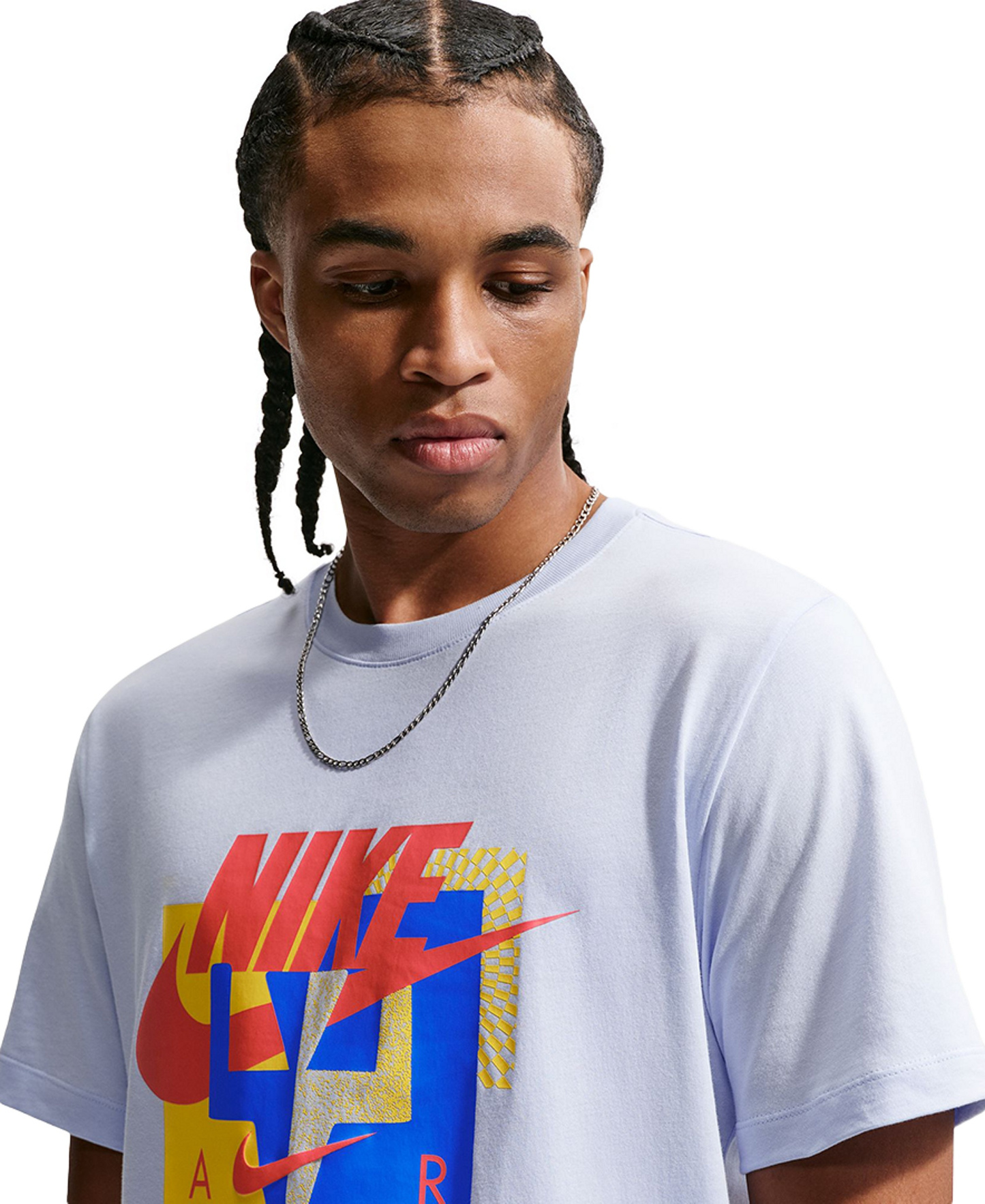 Nike Men's Futura Festival Graphic Cotton T-Shirt - Hydrogen Blue