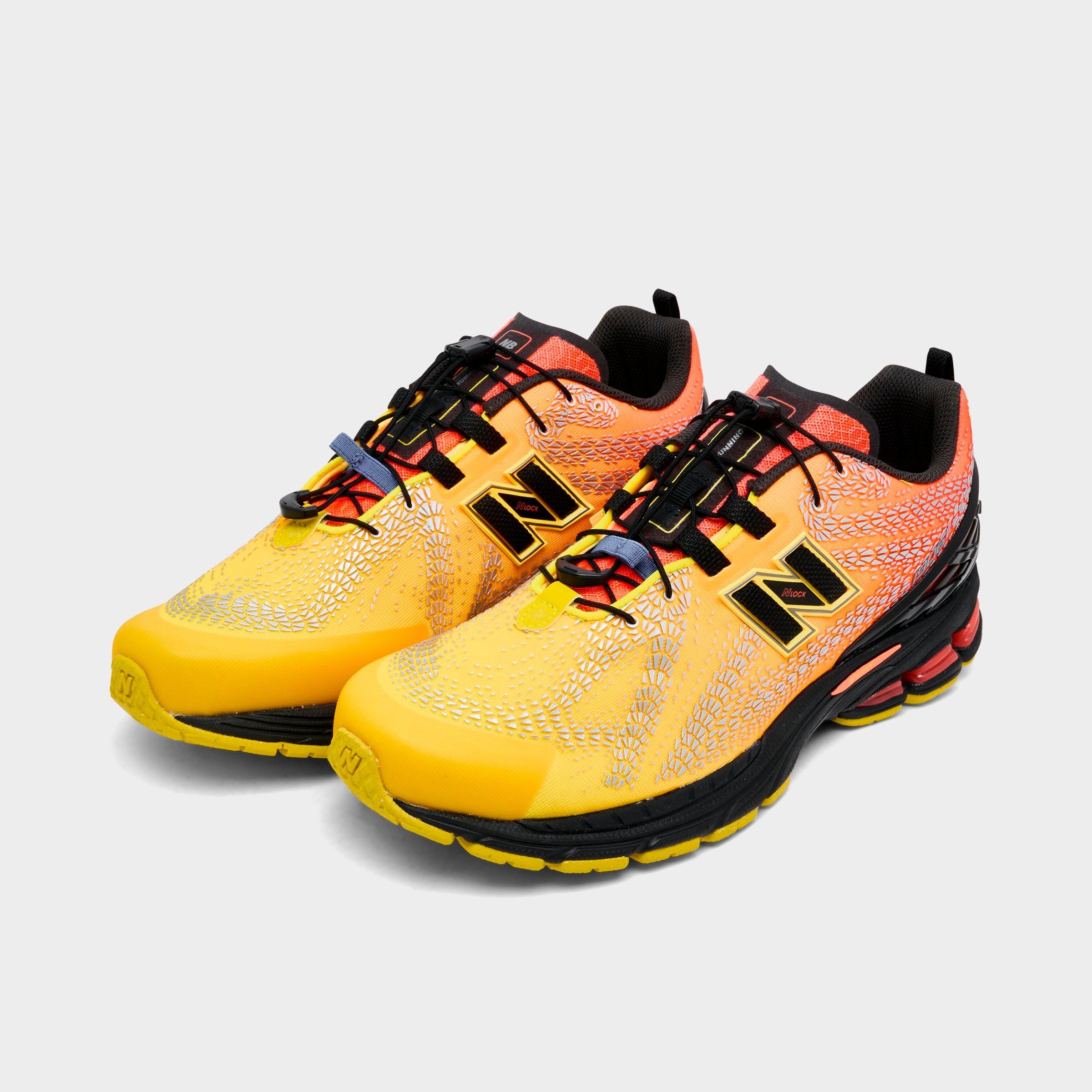 Men's New Balance 1906F Casual Shoes - Punch Yellow/Tangerine Heat/Black - view 2