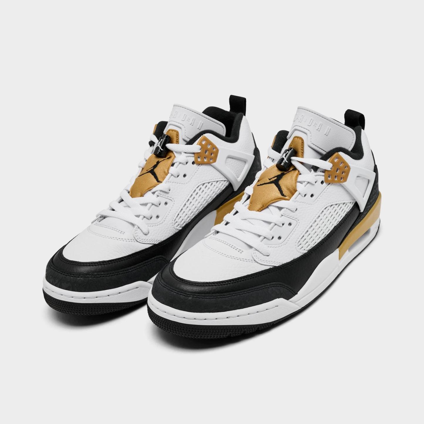 Men's Jordan Spizike Low Casual Shoes - White/Metallic Gold/Black - view 2