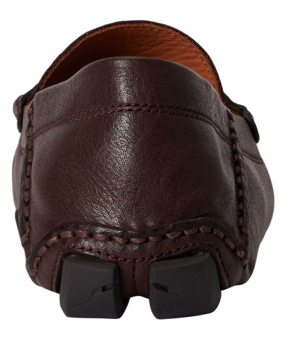Polo Ralph Lauren Men's Anders Leather Collapsible Heel Driver Loafers - Brown