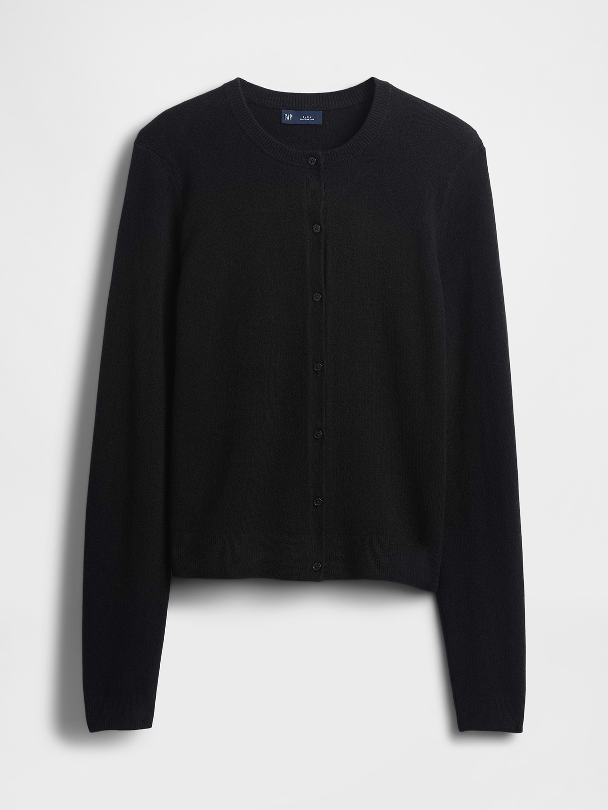 CashSoft Crop Cardigan - Black