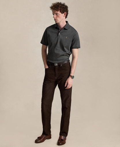 Polo Ralph Lauren Men's Classic-Fit Soft Cotton Polo Shirt - Windsor Heather