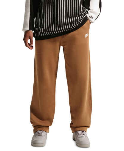 Nike Club Men's Brushed Fleece Open Hem Pants - Ale Brown/White