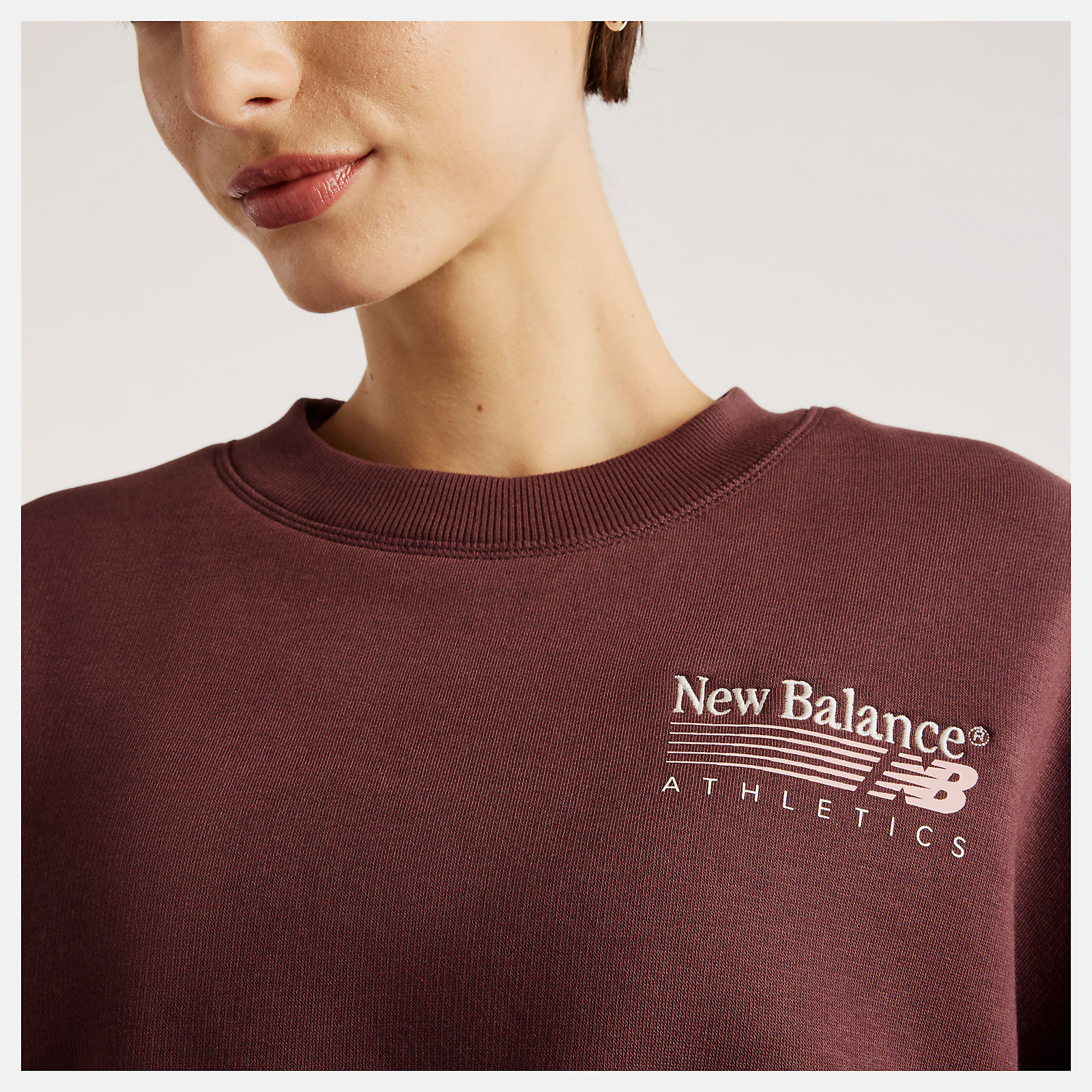 New Balance Trackside Fleece Crew, WT62T7JOYLR