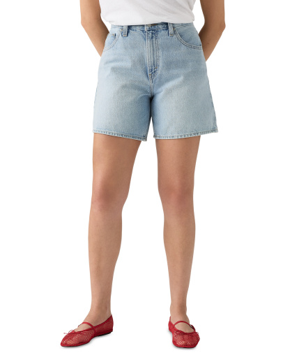 Levi's Premium Women's High-Rise Baggy Denim Shorts - Far And Wi