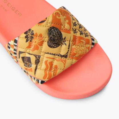 Kurt Geiger London Meena Eagle Slide - Yellow - view 5