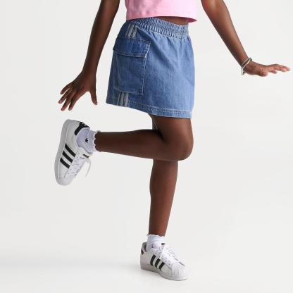 Girls' Big Kids' adidas Originals Denim Cargo Skirt - Antique Wash
