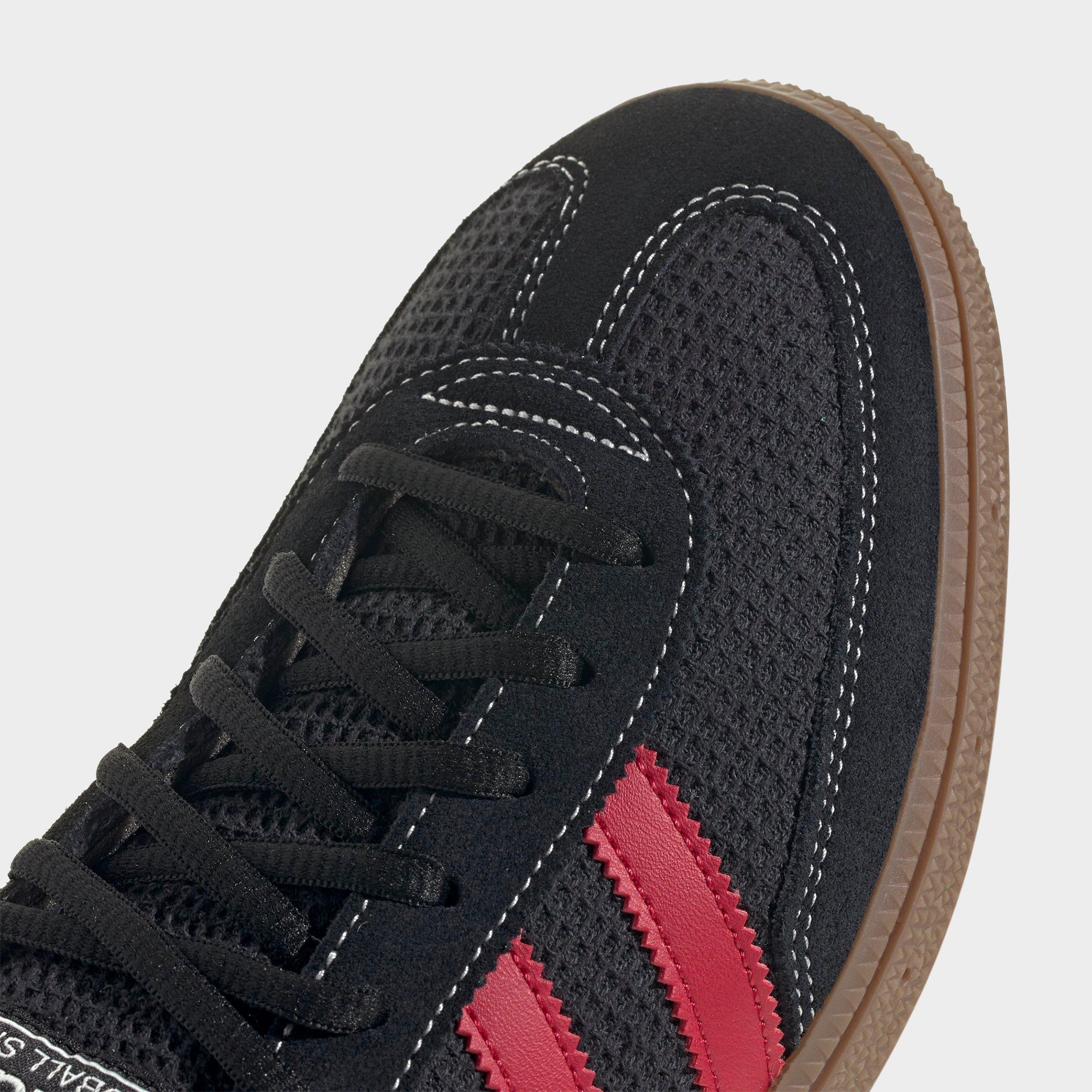 Men's adidas Originals Handball Spezial Casual Shoes - Part 2 - Core Black/Team Victory Red/Gum - Detail shot