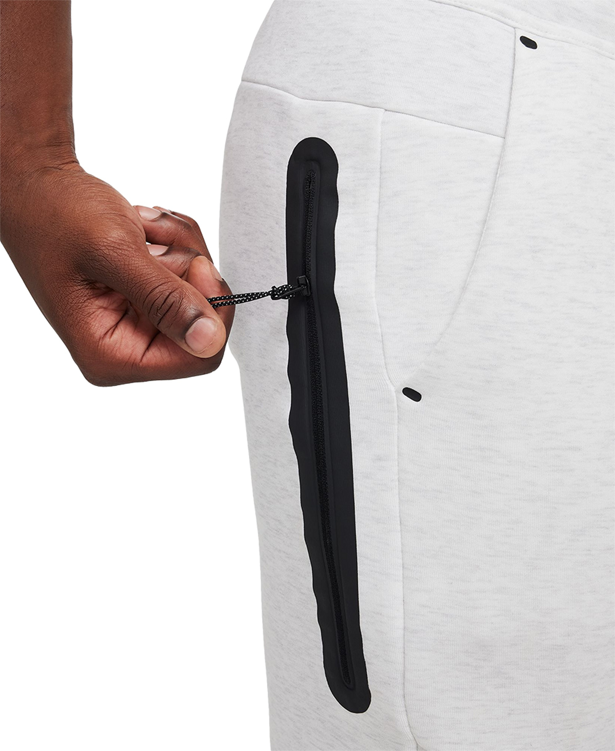 Nike Men's Tech Fleece Drawstring Joggers Pants - Birch Heather/Black