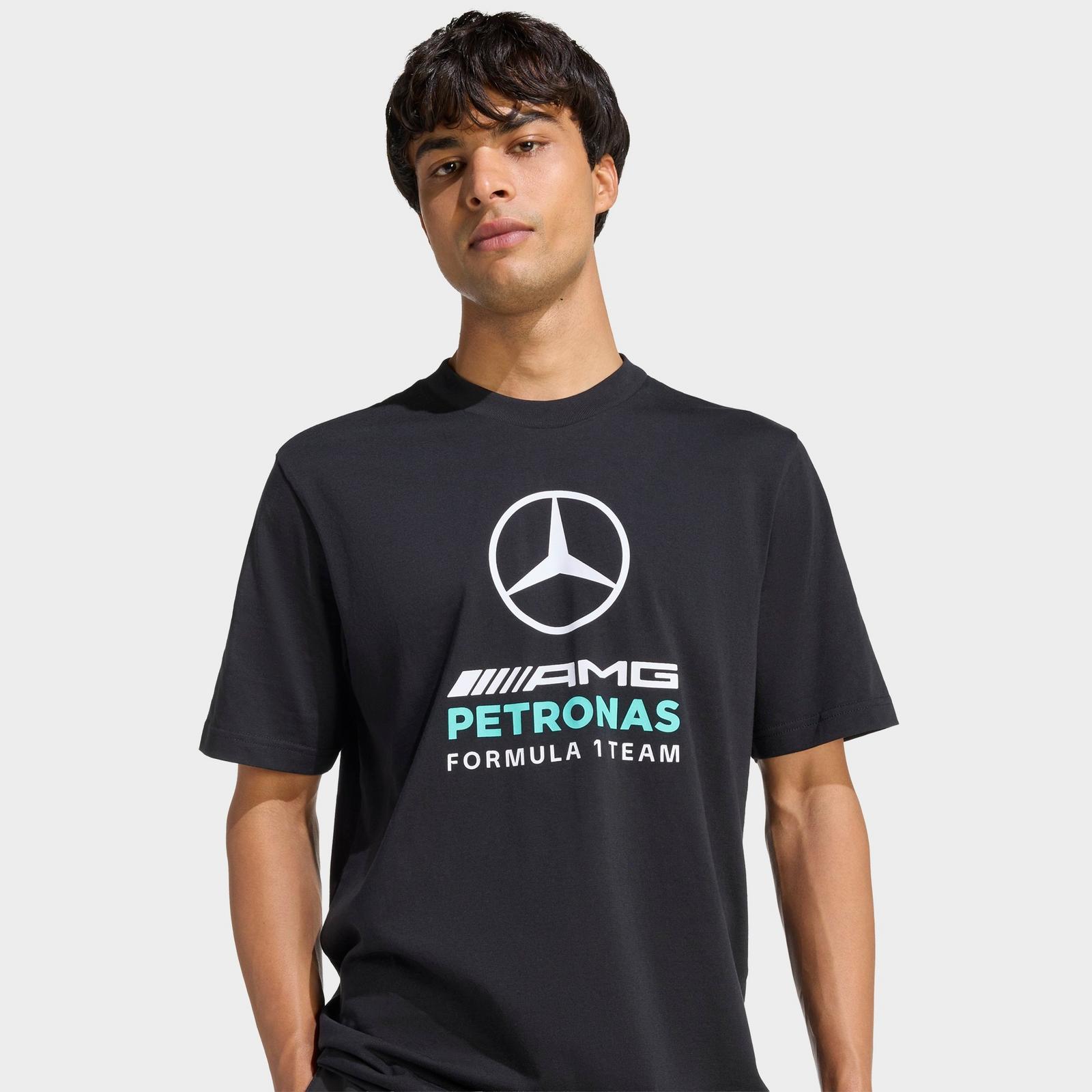 Men's adidas Mercedes-AMG Petronas F1 Team DNA Graphic T-Shirt - Black/Semi Mint Rush - view 4