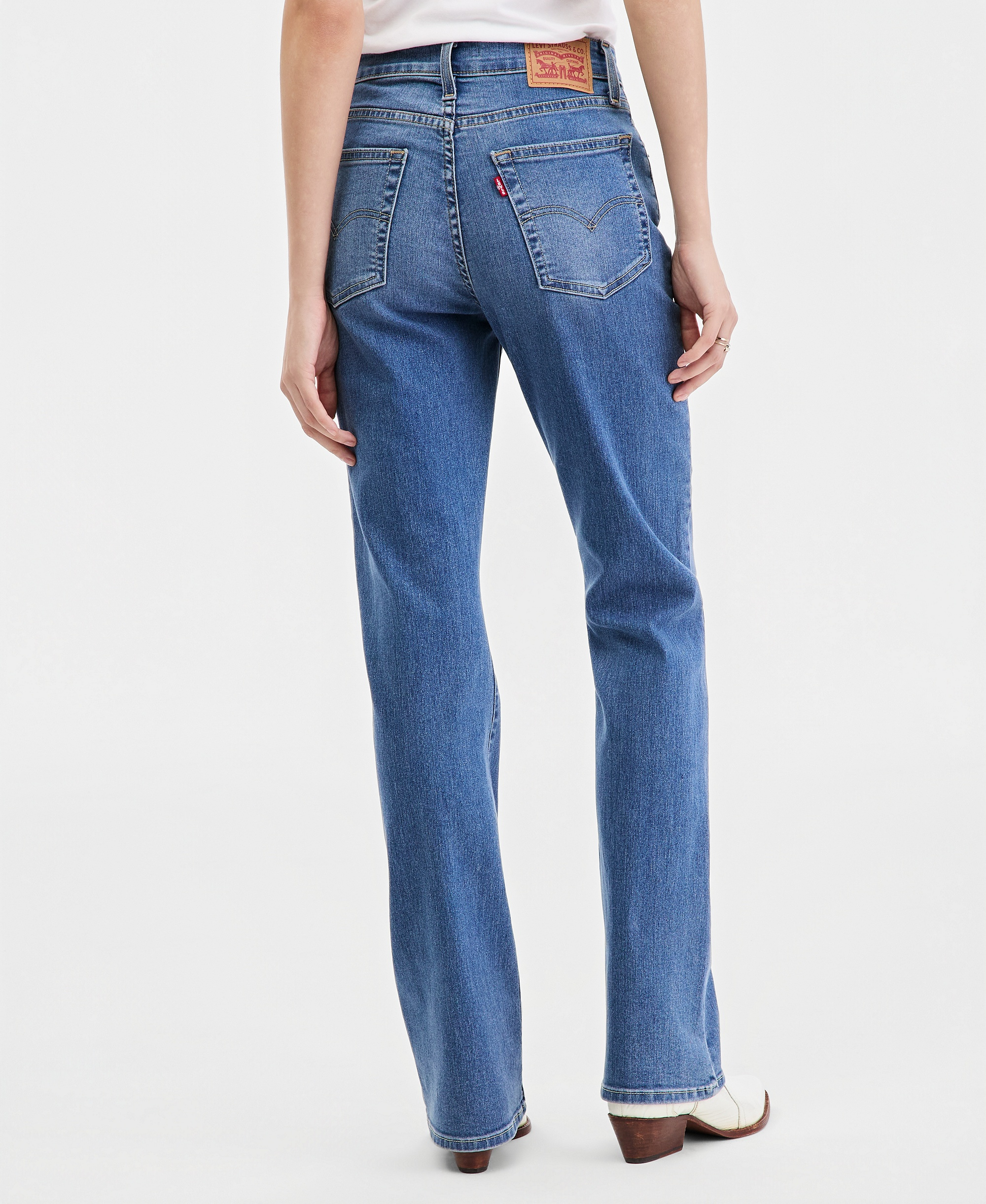 Levi's 725 High-Waist Classic Stretch Bootcut Jeans - Eternal Indigo Mid