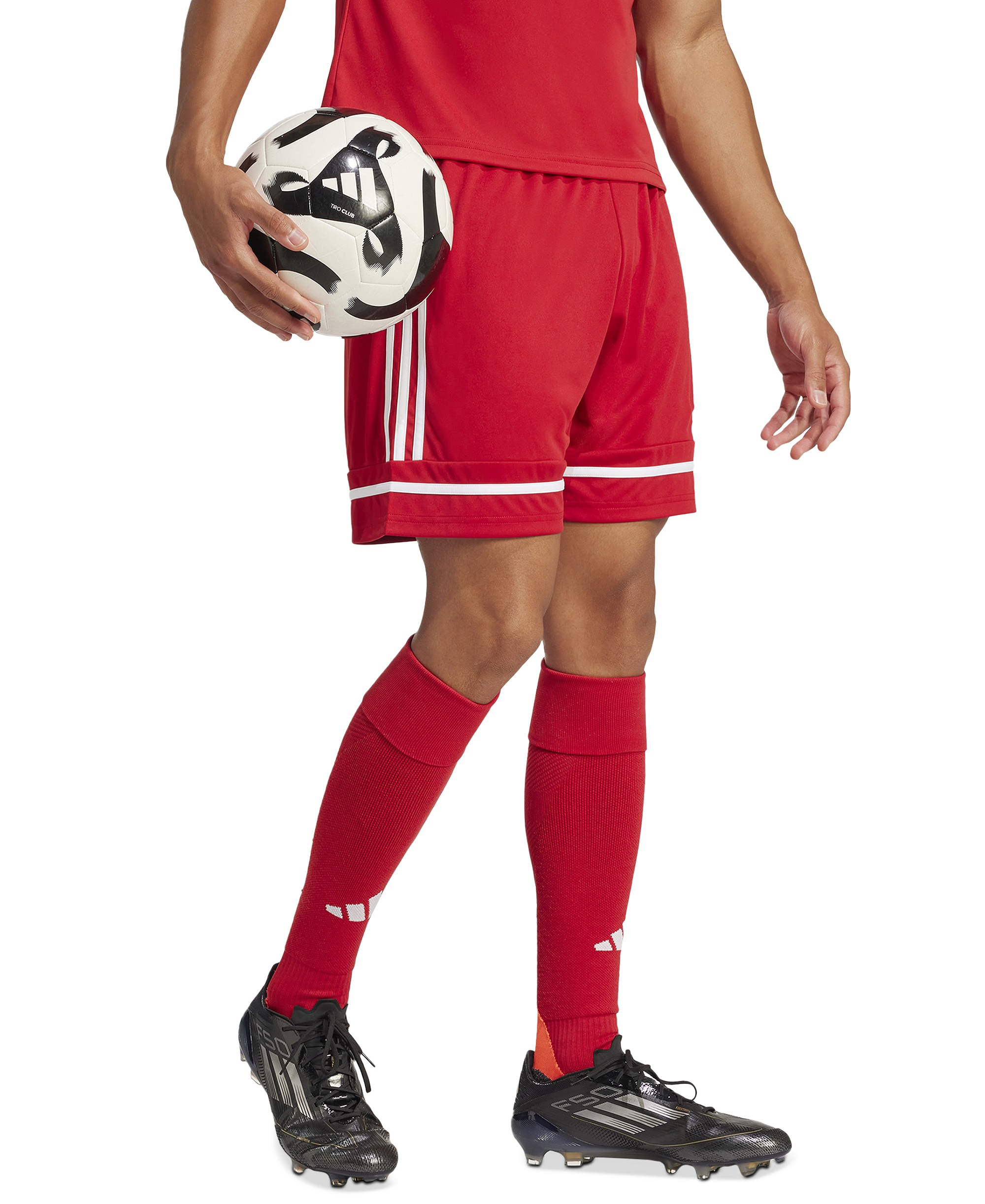 adidas Men's Regular-Fit Squad 25 Logo Shorts - Tepore/tep