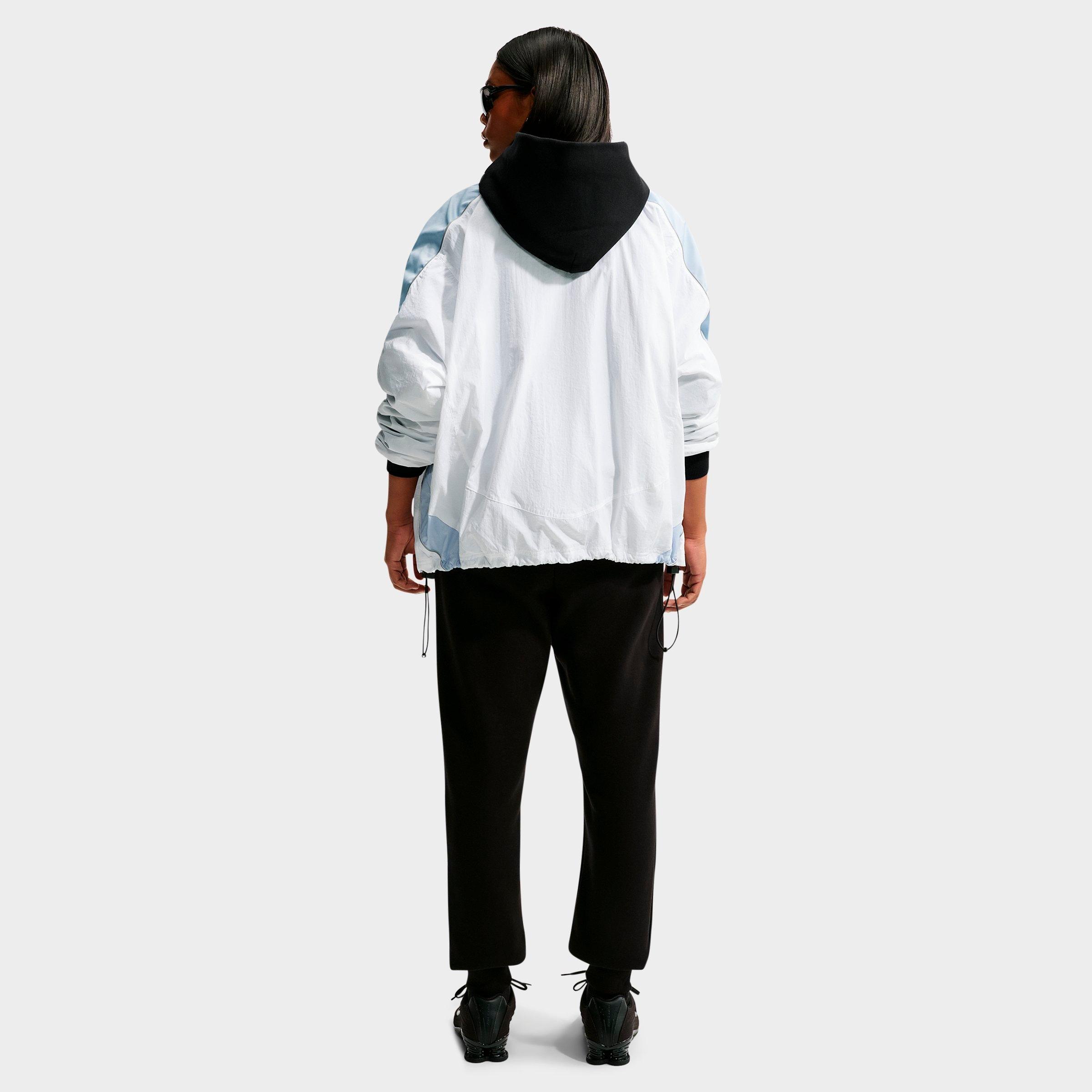 Women's Nithtke Studio Fleece Medium-Weight Camo Oversized Pullover Hoodie - Total Black/Sail