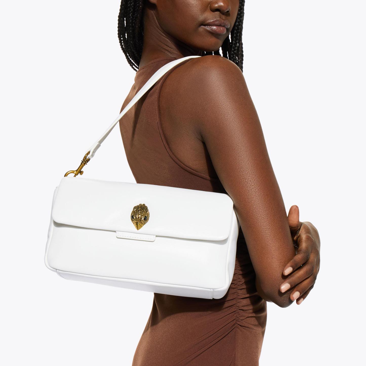Kurt Geiger London Leather Oxford Bag - White - view 2