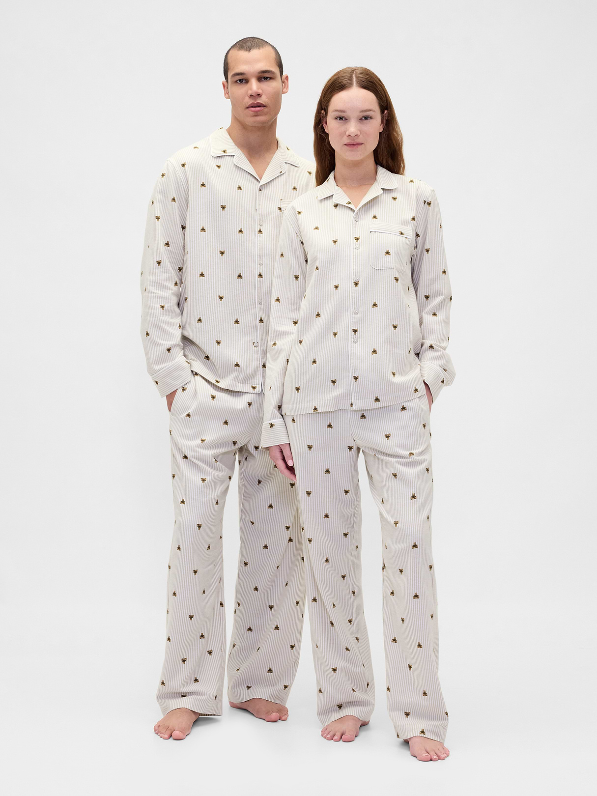 Adult Softest Flannel PJ Pants - Brannan stripe print
