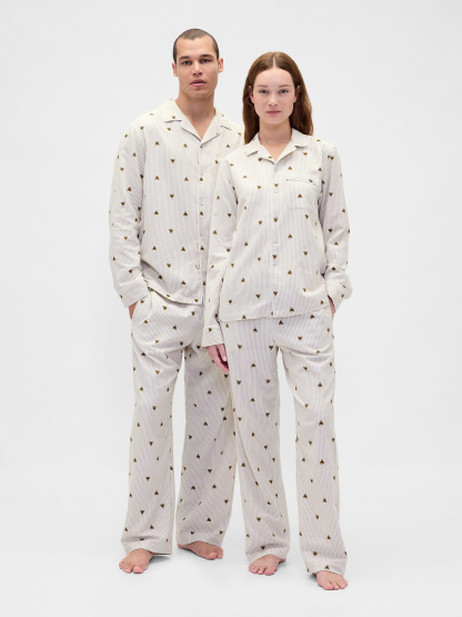 Adult Softest Flannel PJ Pants - Brannan stripe print