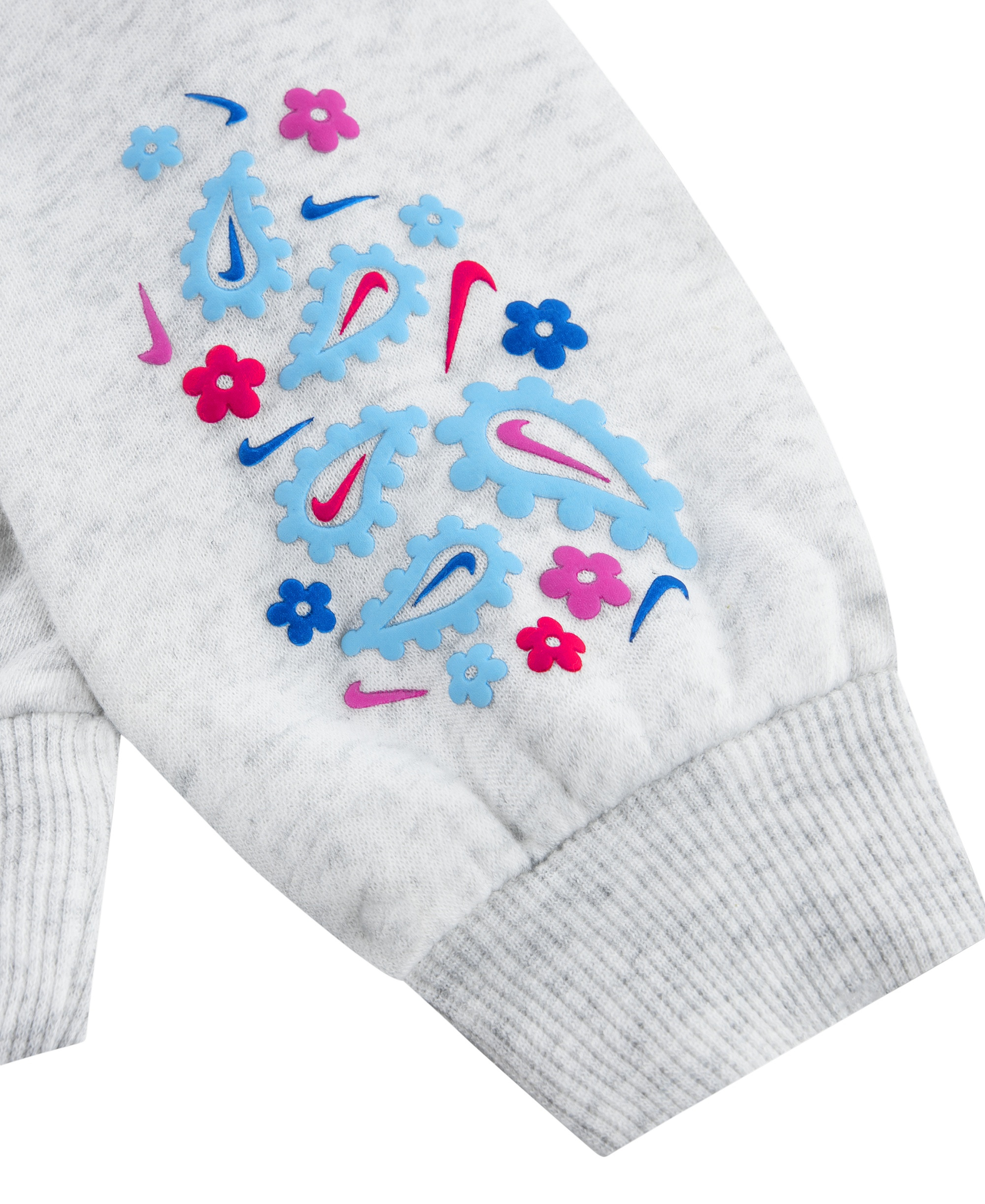 Nike Girls' 4-6X Retro Remix Long-Sleeve Hoodie and Joggers, 2-Piece Set - Birch Heather