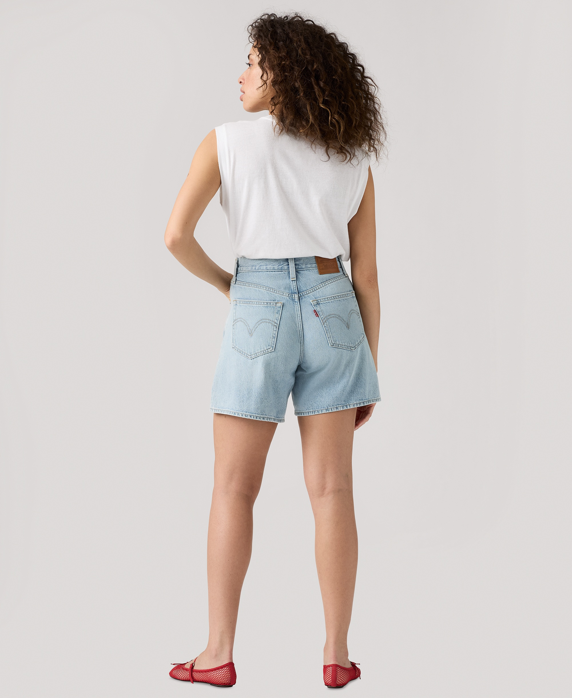 Levi's Premium Women's High-Rise Baggy Denim Shorts - Far And Wi