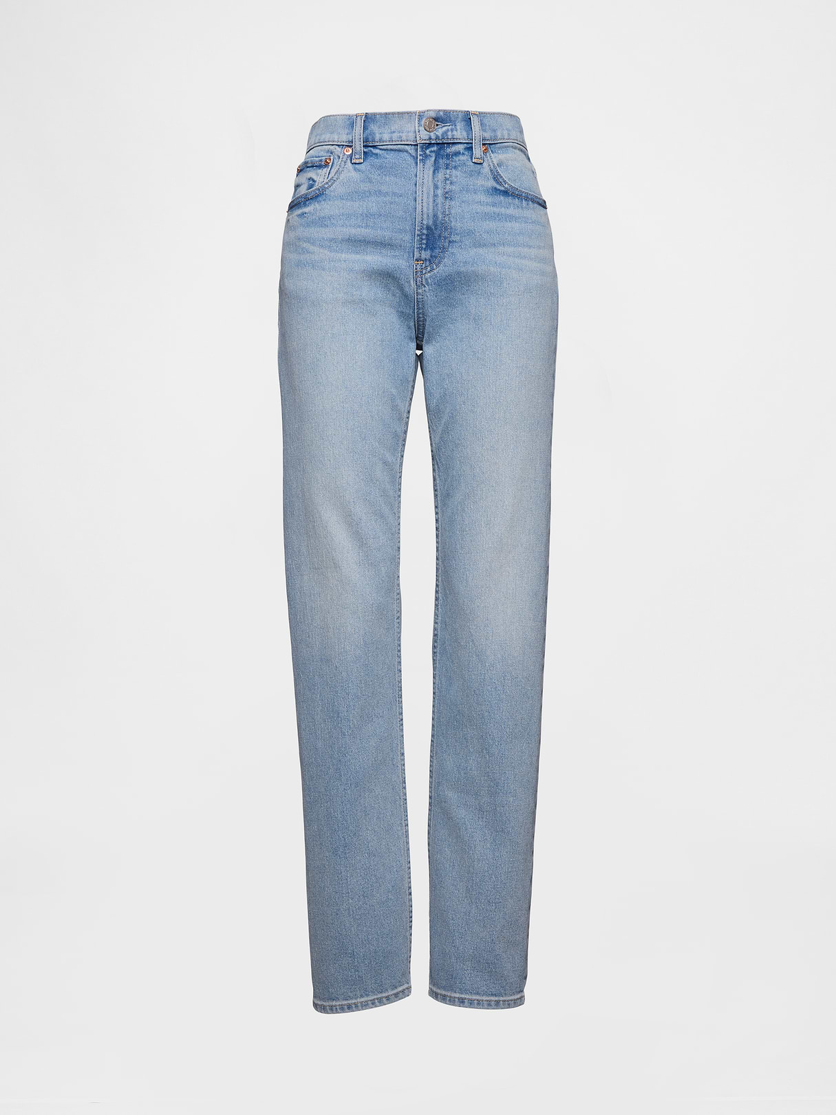 High Rise '90s Slim Straight Jeans - Light indigo wash