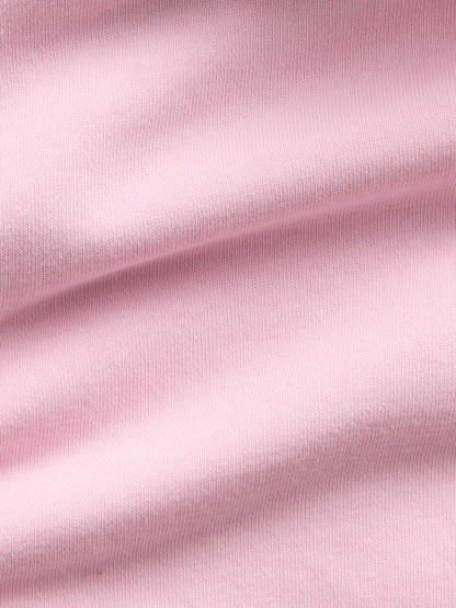 VintageSoft Terry Oversized Wedge Zip Hoodie - Light pink