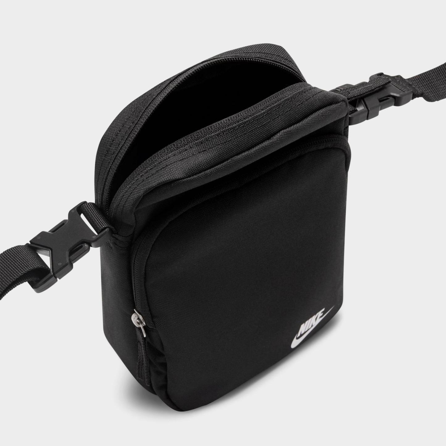 Nike Heritage Crossbody Bag (4L) - Black/Black/White