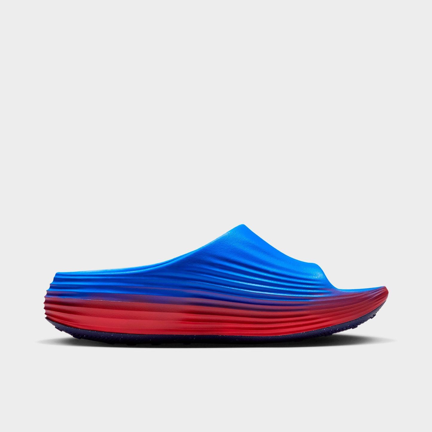 Women's Nithtke ReactX Rejuven8 Slide Sandals - Action Red/Light Photo Blue/Midnight Navy/Midnight Navy - Back view
