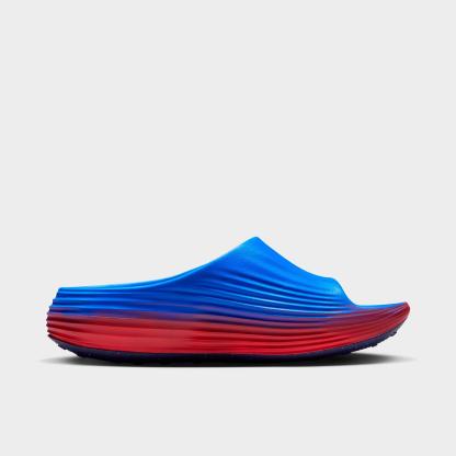 Women's Nithtke ReactX Rejuven8 Slide Sandals - Action Red/Light Photo Blue/Midnight Navy/Midnight Navy - Back view