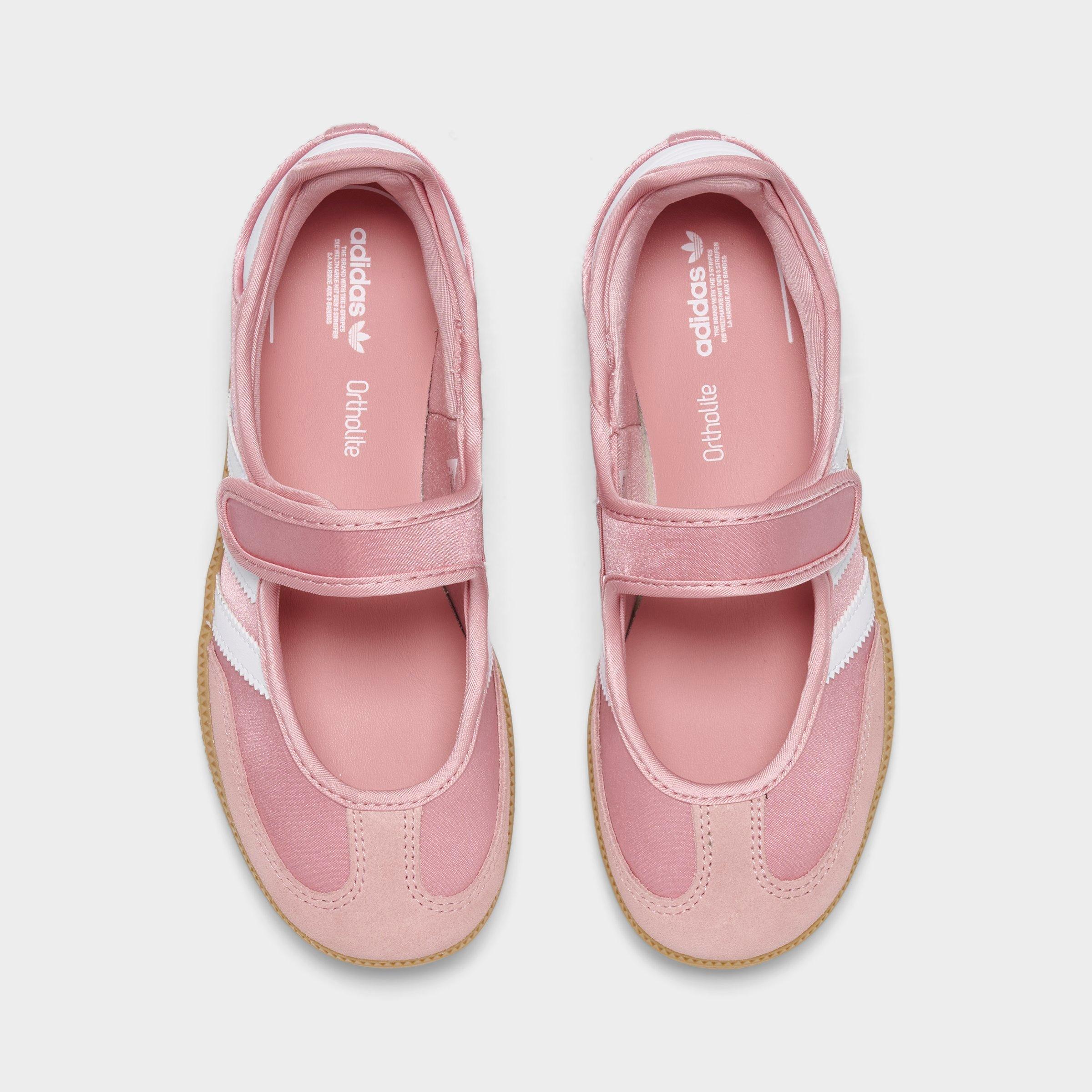 Girls' Little Kids' adidas Originals Samba Jane Casual Shoes - Wonder Mauve/Footwear White - Top view