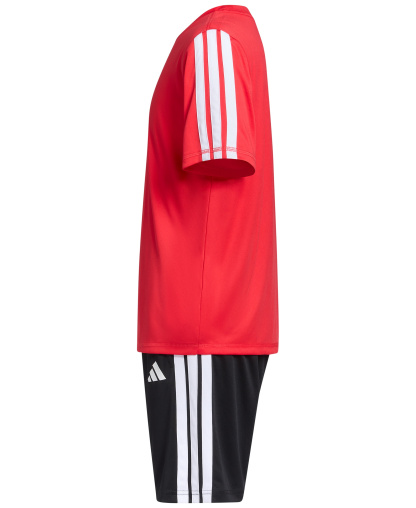 adidas Boys' 8-16 Short-Sleeve T-Shirt and Shorts, 2-Piece Set - Pure Ruby