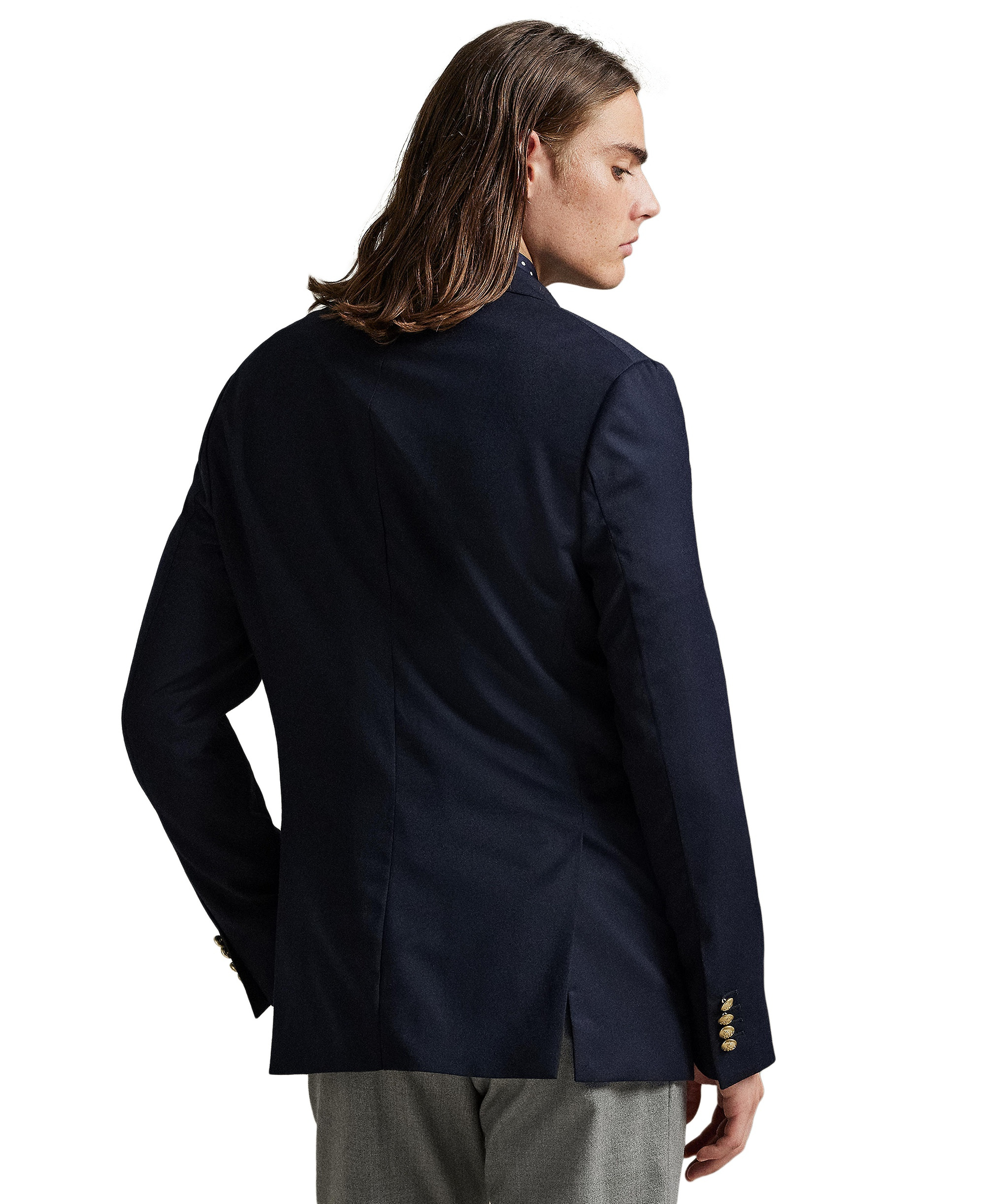 Polo Ralph Lauren Men's Polo Modern Wool-Blend Gabardine Blazer - Navy