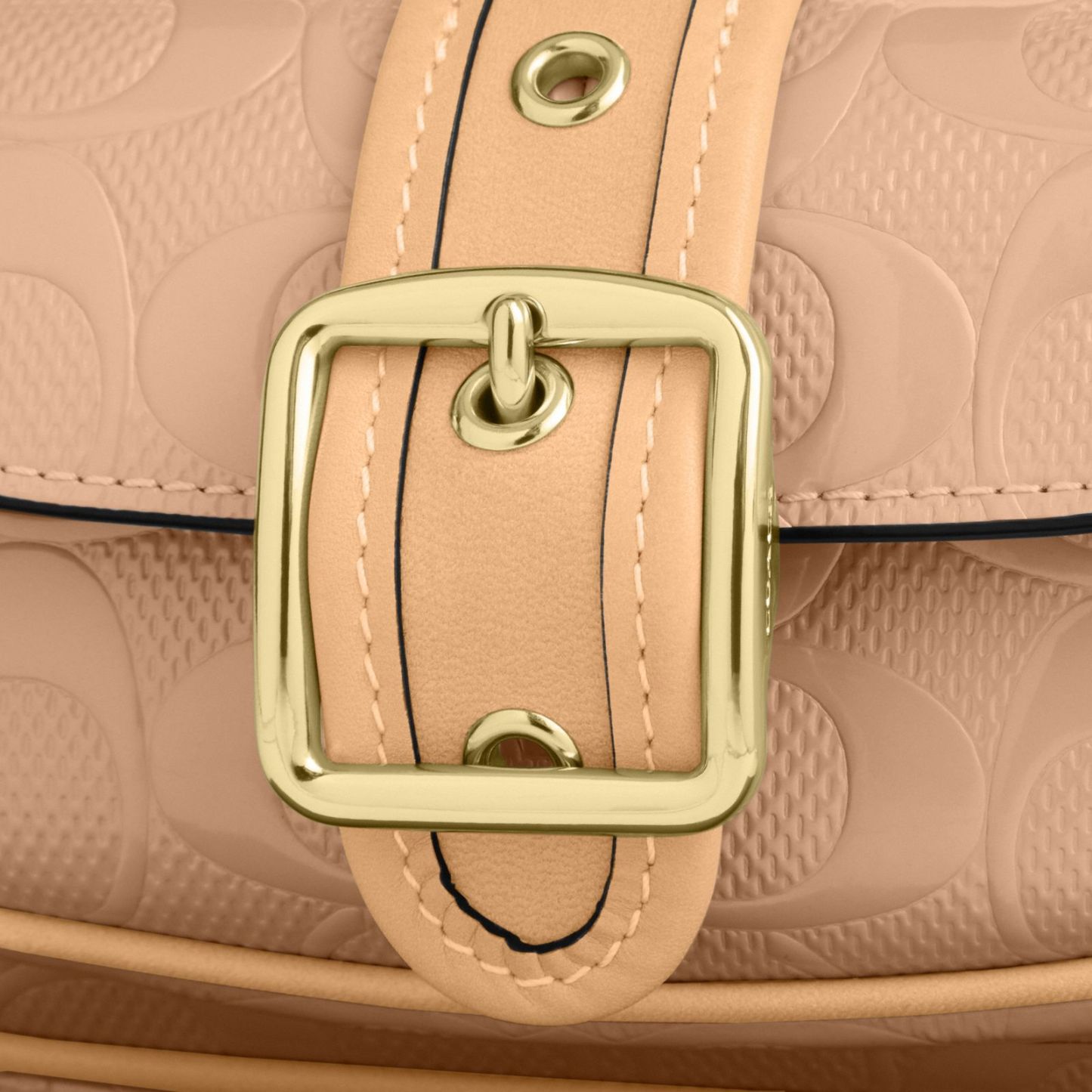 Ashton Mini Shoulder Bag In Signature Leather - Gold/Faded Blush - view 7