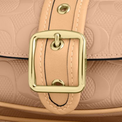 Ashton Mini Shoulder Bag In Signature Leather - Gold/Faded Blush - view 7
