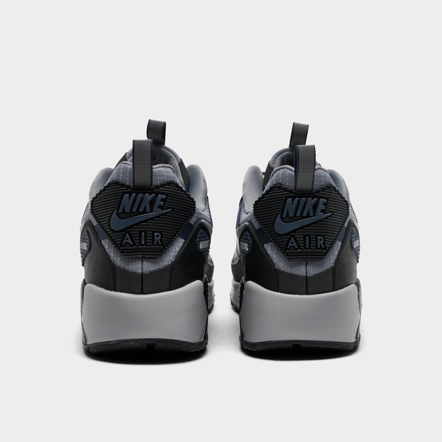 Men's Nithtke Air Max 90 Drift Casual Shoes - Anthracite/Cool Grey/Thunder Blue/Wolf Grey - Back view