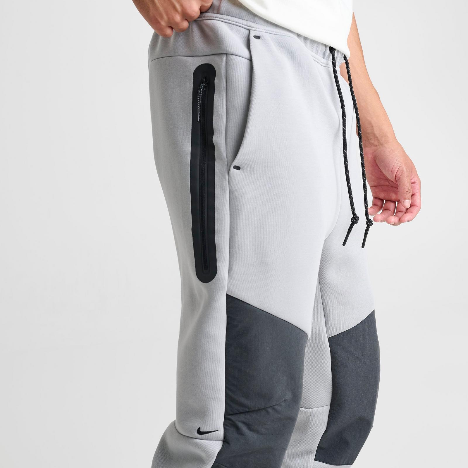 Men's Nike Sportswear Tech Fleece Jogger Pants - Light Smoke Grey/Anthracite/Pink Foam