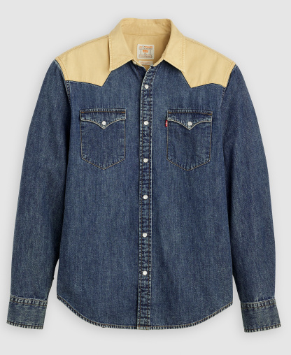 Levi's Men's Classic-Fit Western Shirt - Blue