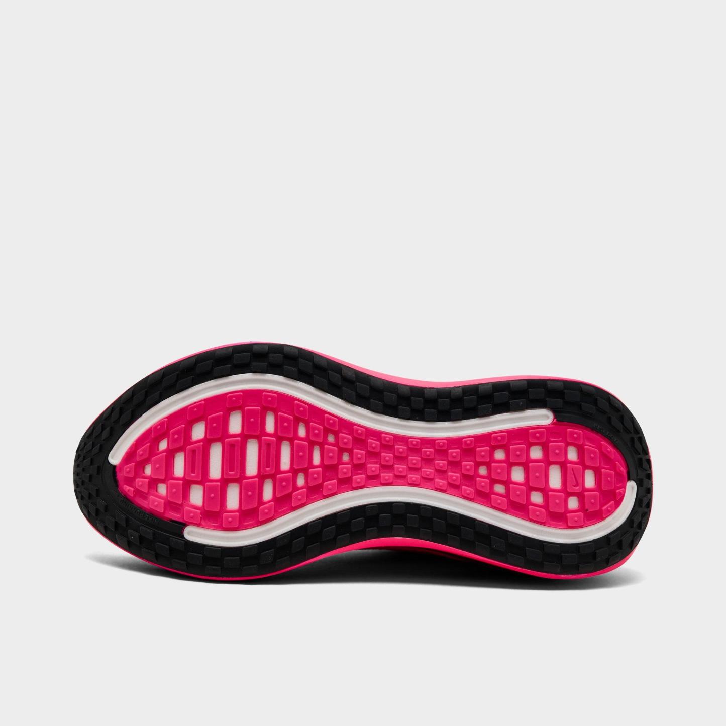 Women's Nithtke Vomero Plus Running Shoes - Part 2 - Black/Hyper Pink/Fuchsia Blast/Black - Bottom view