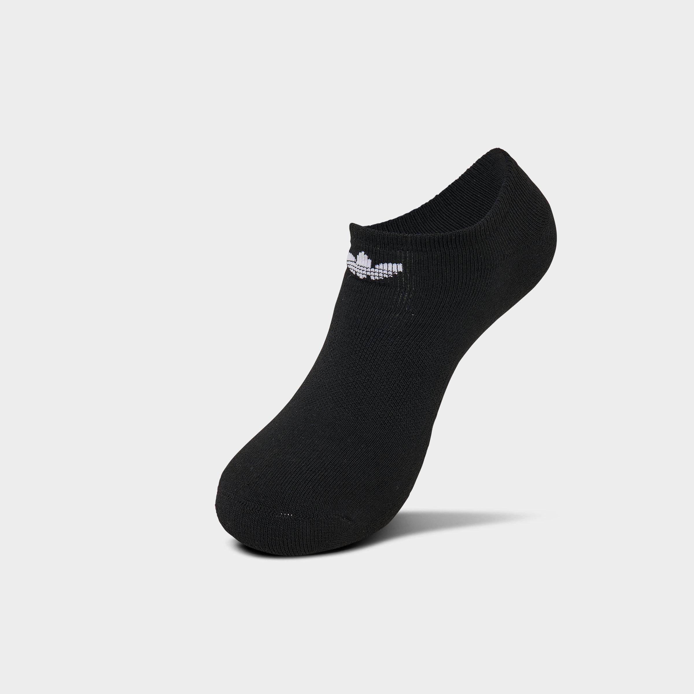 adidas Originals Trefoil 2.0 No-Show Socks (6-Pack) - Black/White