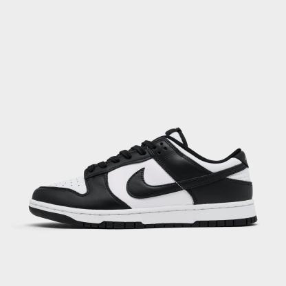 Men's Nike Dunk Low Retro Casual Shoes - Black/White/Black