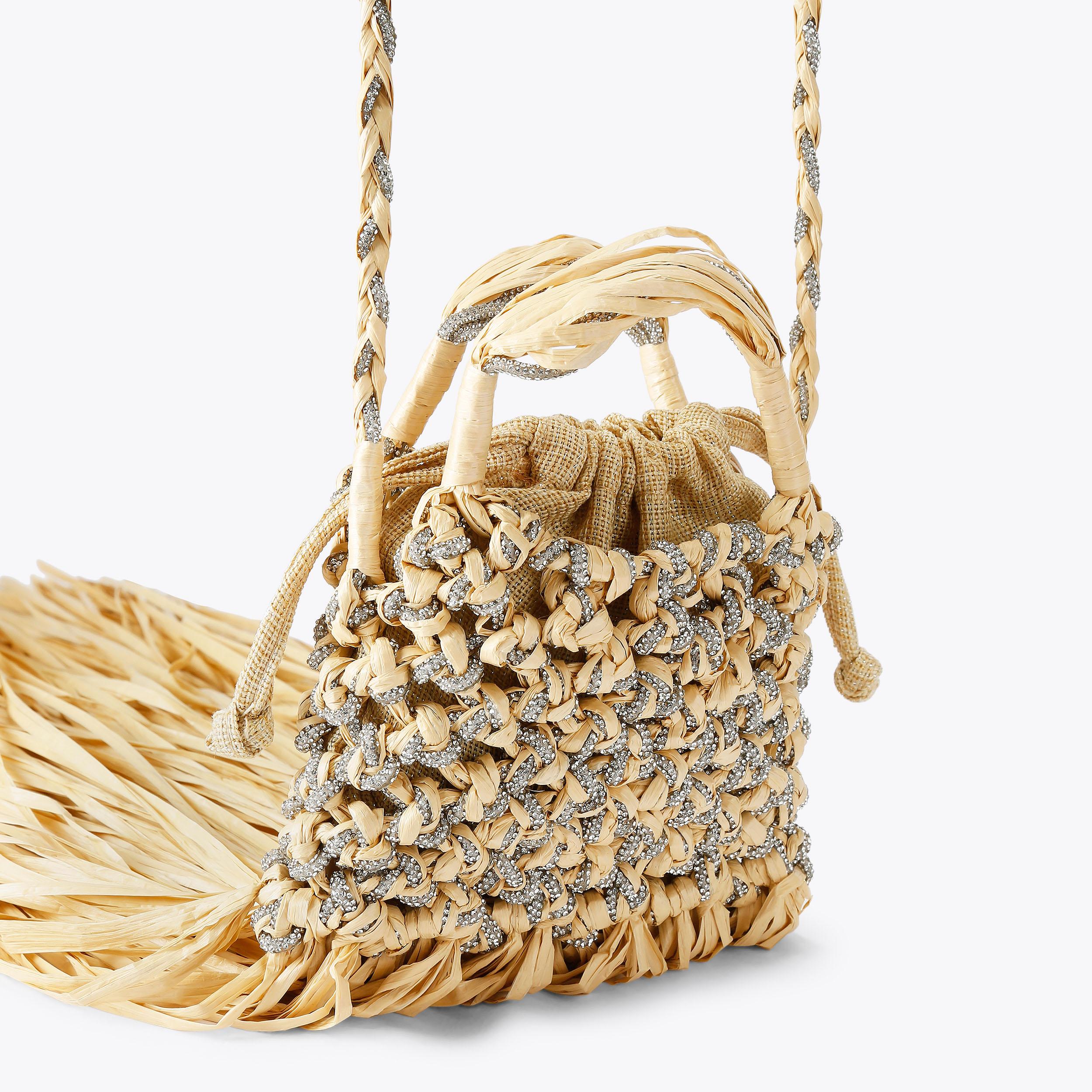 Kurt Geiger London Mini Macrame Crystal Bag - Beige - view 4