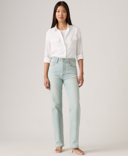 Levi's Women's Ribcage High-Rise Straight Full Length Jeans - Project Parallel