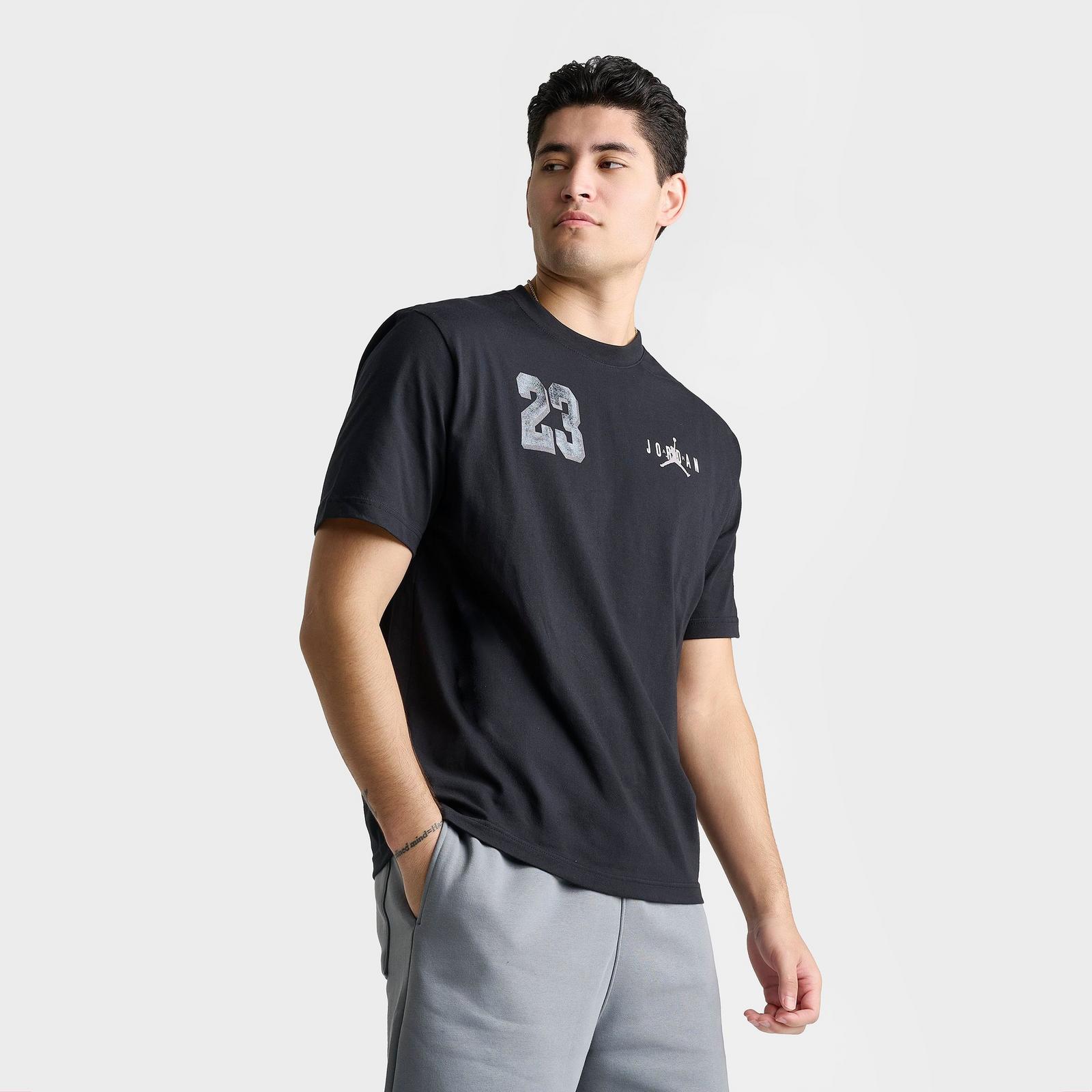 Men's Jordan Varsity 23 T-Shirt - Black/White - view 3
