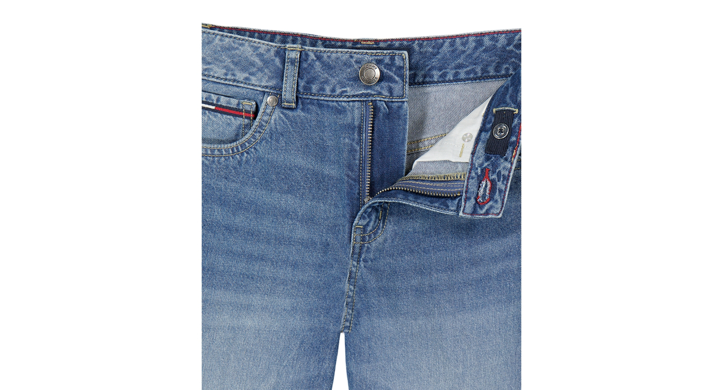 Tommy Hilfiger Girls' 7-16 Wide-Leg Jeans - Dekalb Wash