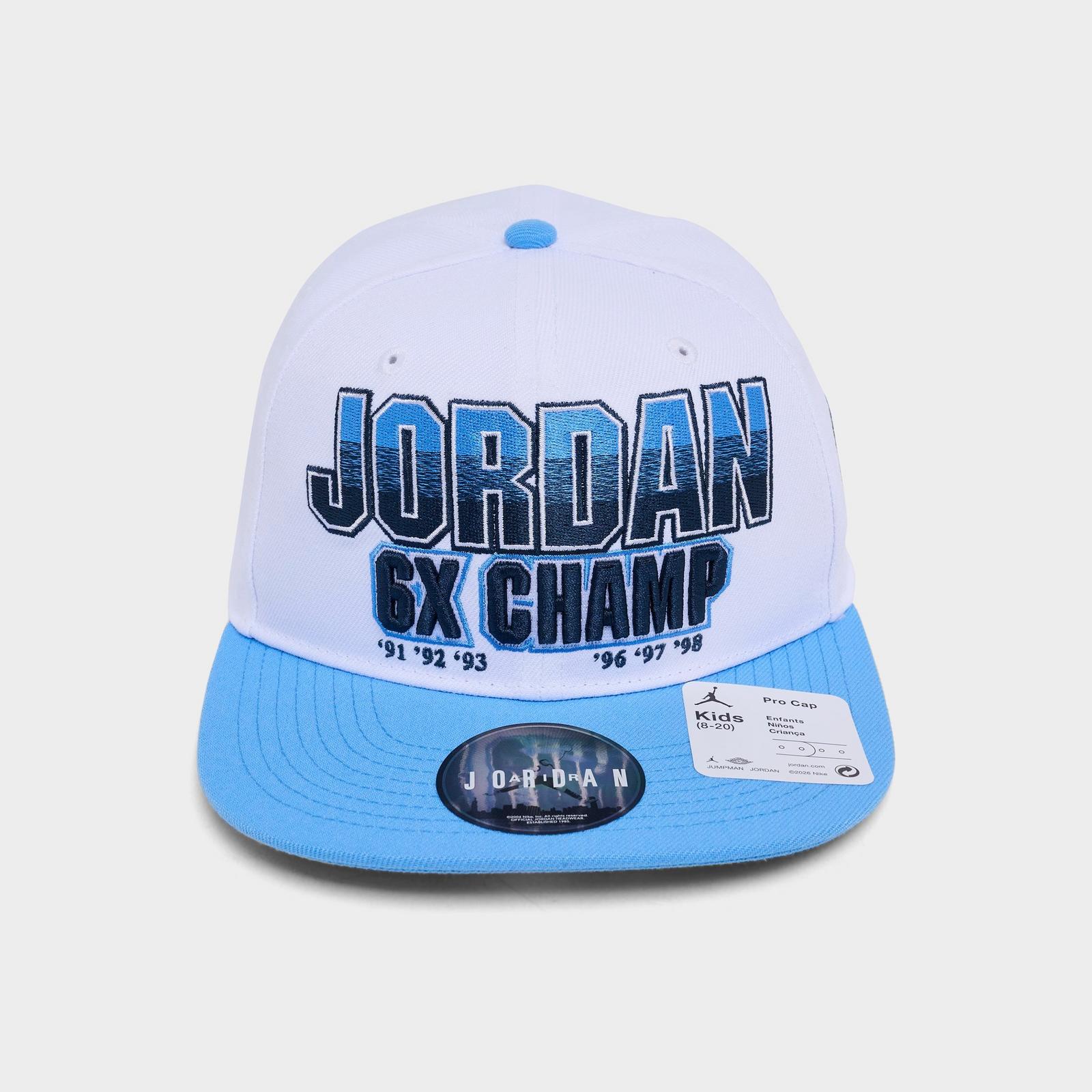 Kids' Jordan Pro UNC Snapback Hat - University Blue/White - view 8