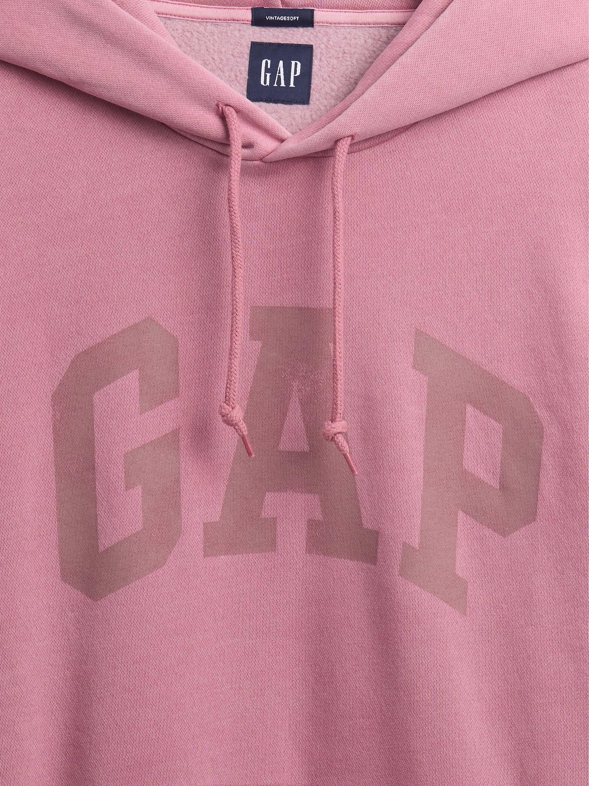 Adult VintageSoft Arch Logo Hoodie - wispy mauve
