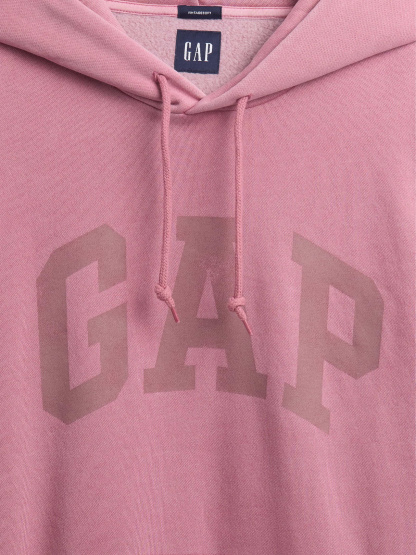Adult VintageSoft Arch Logo Hoodie - wispy mauve