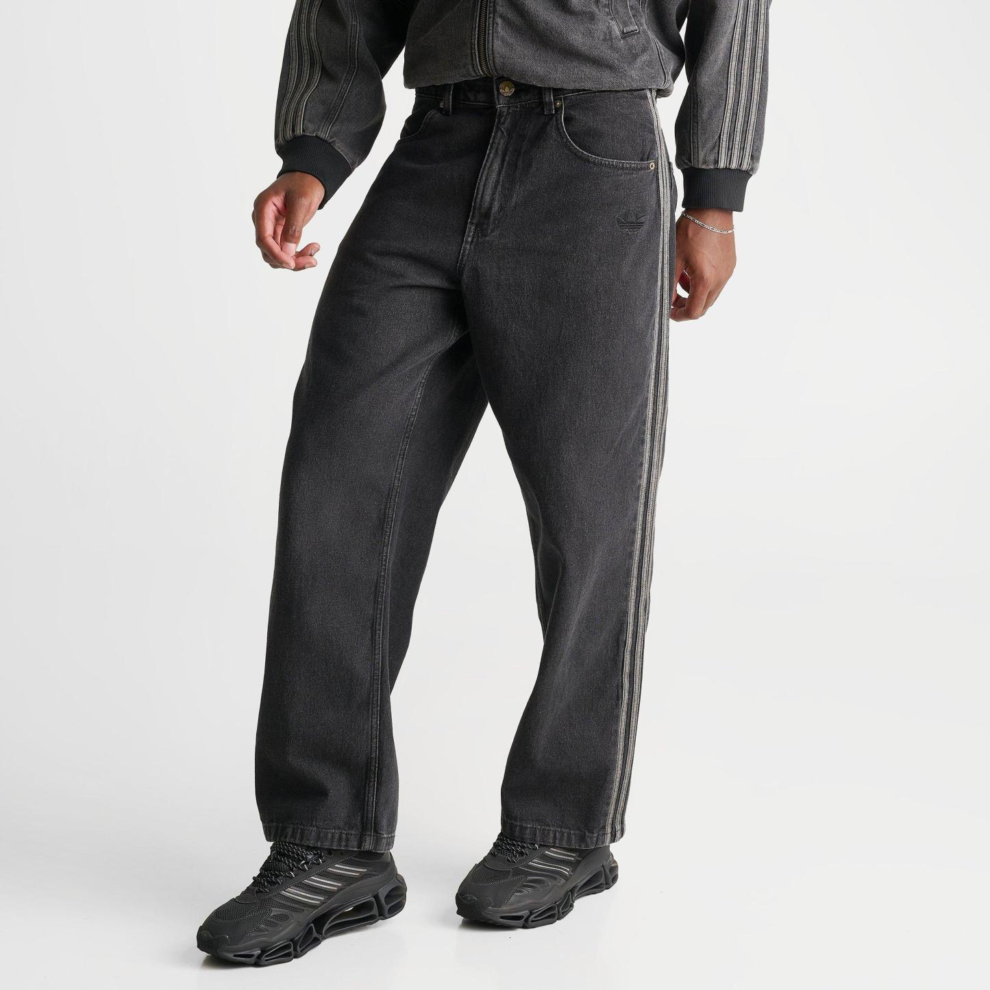 Men's adidas Originals SST Loose Denim Jeans - True Black Denim